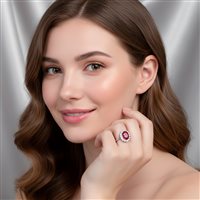 Anello Gaurosa Donna Fantasy in Argento Zircone 0 Ct SR0078-RD - SR0078-RD